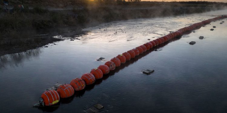 Texas’ Floating Rio Grande Barrier Can Stay for Now, Court Rules As Larger Legal Battle Persists