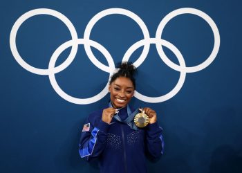 Simone Biles Edges Brazil’s Rebeca Andrade for Her Second Olympic All-Around Gymnastics Title