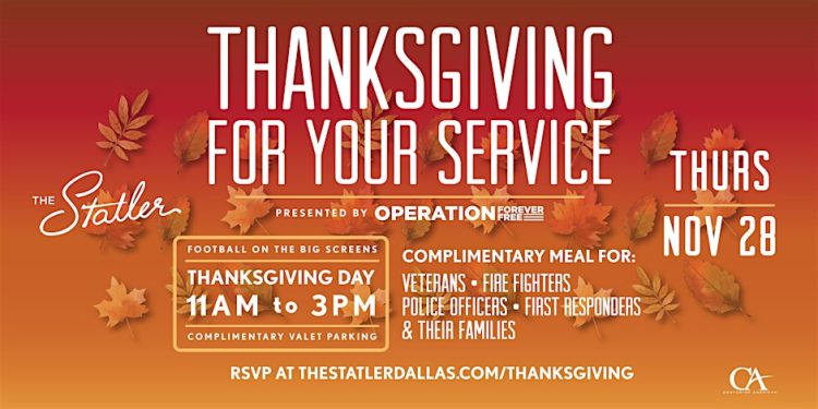 Dallas Hotel to Celebrate Community Heroes at the 7th Annual “Thanksgiving for Your Service”