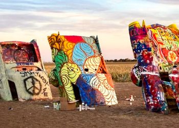 Iconic Cadillac Ranch: A Living Canvas on Route 66