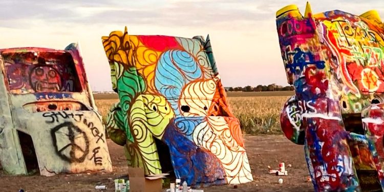 Iconic Cadillac Ranch: A Living Canvas on Route 66