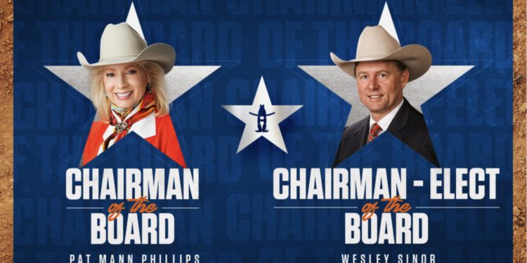 Pat Mann Phillips Re-Elected to Lead Houston Rodeo for Third Term; Wesley Sinor Named Chairman-Elect for 2026