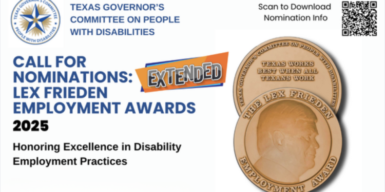 Good News: More Time to Nominate Texas Heroes for Disability Employment Awards