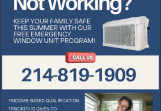 Your AC Died and It’s 100 Degrees? Dallas County Has Your Back with Free Emergency Units