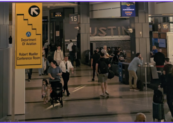 Austin Airport’s Stunning New Art Installation Celebrates What Happens When We Come Together