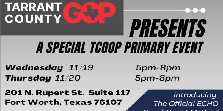 Your Chance to Fix Elections THIS WEEK! Tarrant County Hand Count Test Needs YOU