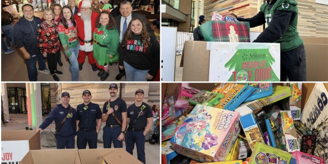 Arlington Community Fills an Entire Truck with Toys for Kids in Need