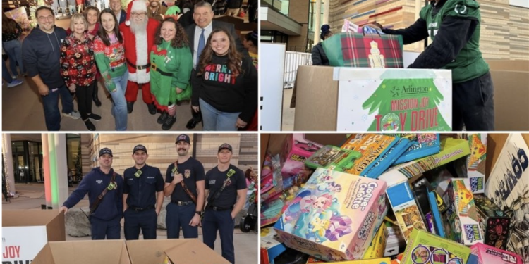 Arlington Community Fills an Entire Truck with Toys for Kids in Need