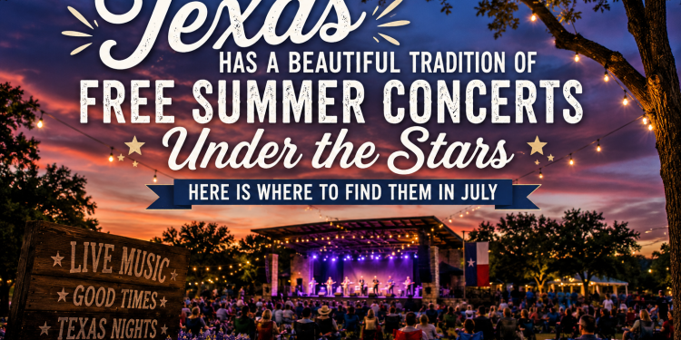 Texas Has a Beautiful Tradition of Free Summer Concerts Under the Stars — Here Is Where to Find Them in July