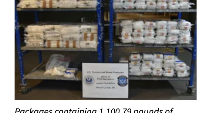 Officers Seize More Than $10 Million in Meth at Laredo’s World Trade Bridge