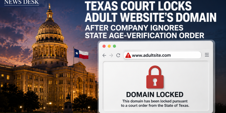 Texas Court Locks Adult Website’s Domain After Company Ignores State Age-Verification Order