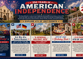 Five Texas Historic Sites Rolling Out the Red, White, and Blue for America’s 250th — From Rockport to Fort McKavett