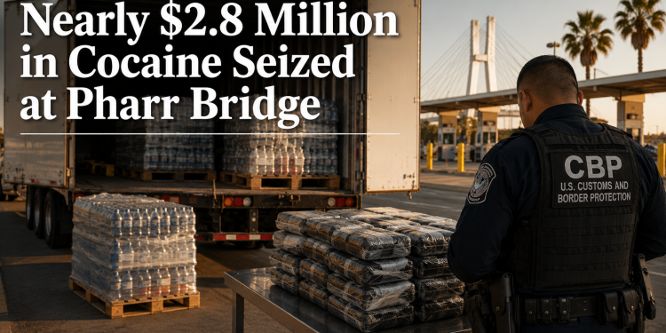 Nearly $2.8 Million in Cocaine Hidden in Bottled Beverage Shipment Seized at Pharr International Bridge