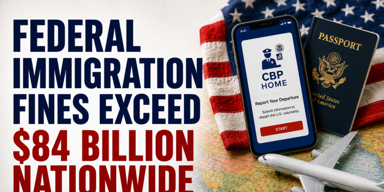 Federal Immigration Fines Exceed $84 Billion Nationwide as DHS Encourages Voluntary Departure Through CBP Home App