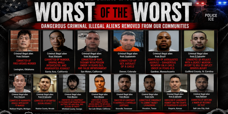 Houston Man Convicted in Money Laundering Case Among Multiple Criminal Illegal Aliens Arrested by ICE in Weekend Sweep