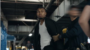 Caleed Mouton arrives at the Federal Building after his arrest