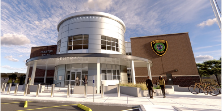 Rendering of new HPD South Central Patrol Station