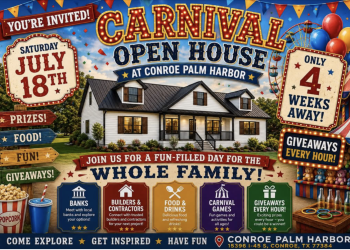 Step Right Up! Conroe’s Palm Harbor Throws a Free Carnival Open House July 18
