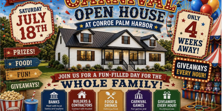 Step Right Up! Conroe’s Palm Harbor Throws a Free Carnival Open House July 18