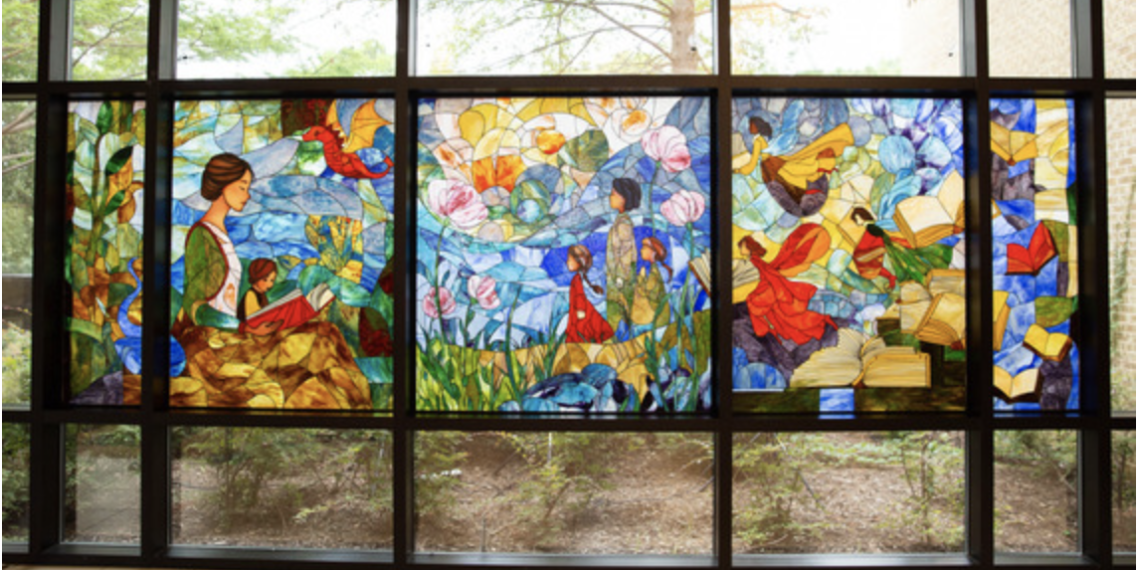 New Stained-Glass Mural at Hurst Public Library Honors Longtime Board Member and Beloved HEB ISD Teacher