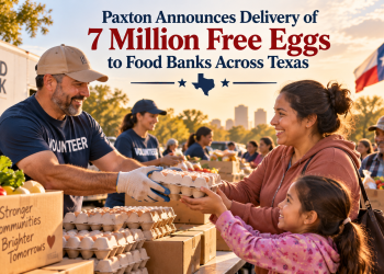 Paxton Announces Delivery of 7 Million Free Eggs to Food Banks Across Texas