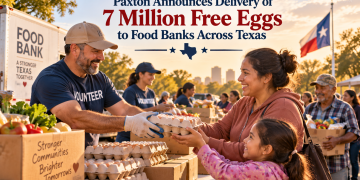 Paxton Announces Delivery of 7 Million Free Eggs to Food Banks Across Texas